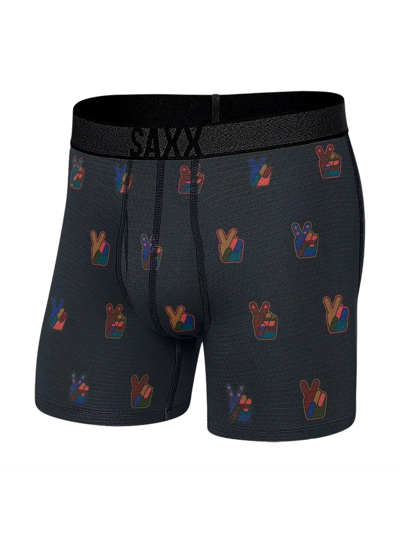 SAXX Roast Master Baselayer Eco Peace Boxer Brief — front view
