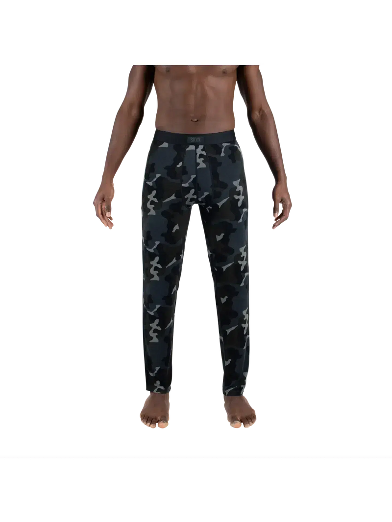 SAXX Sleepwalker Ballpark Pants in Supersize Camo — front view on model