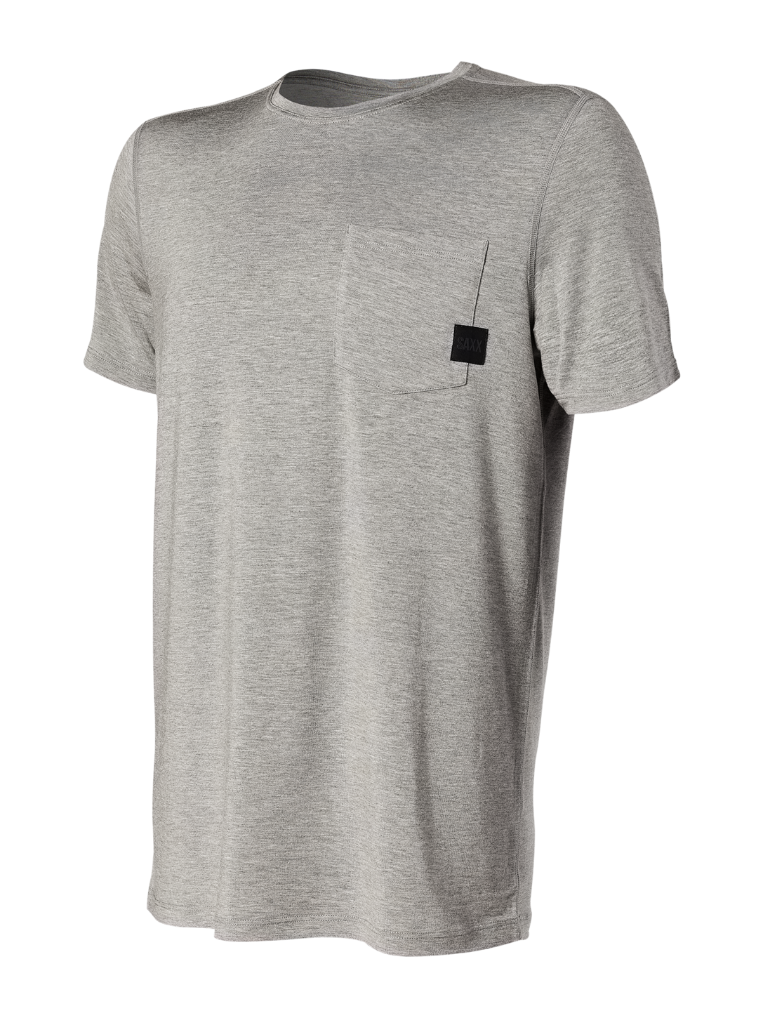 SAXX Sleepwalker Pocket Tee in Dark Grey — front view