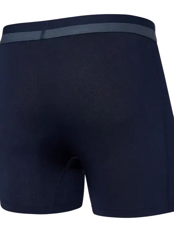 SAXX Sport Mesh Boxer Briefs in Maritime — back view