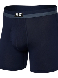 SAXX Sport Mesh Boxer Briefs in Maritime — front view