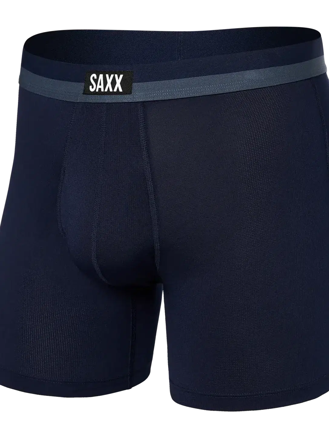 SAXX Sport Mesh Boxer Briefs in Maritime — front view
