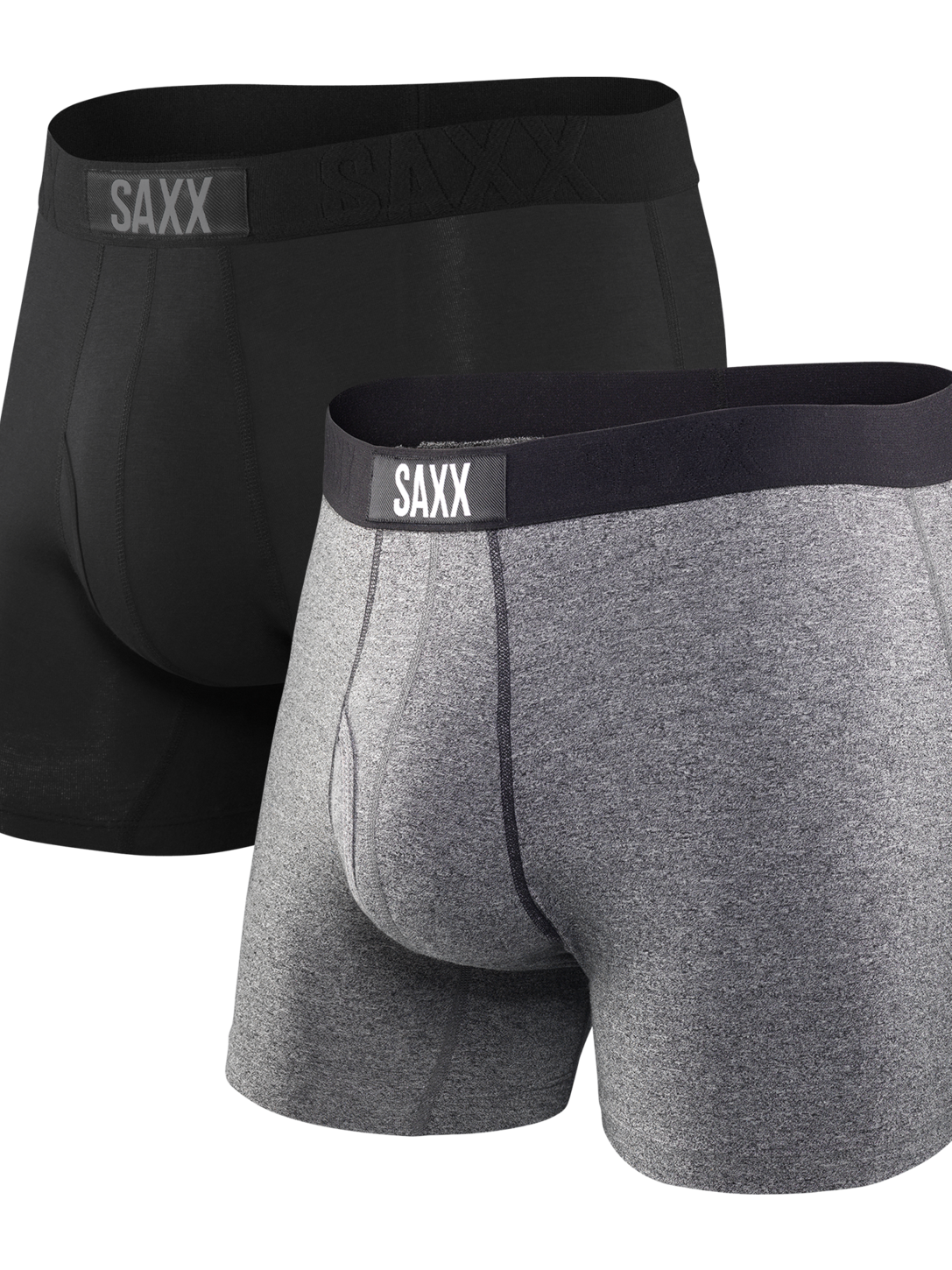 Saxx Ultra Boxers 2-pack - Black/Grey