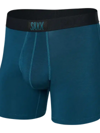 SAXX Ultra Boxer Briefs in Deep Ocean — front view