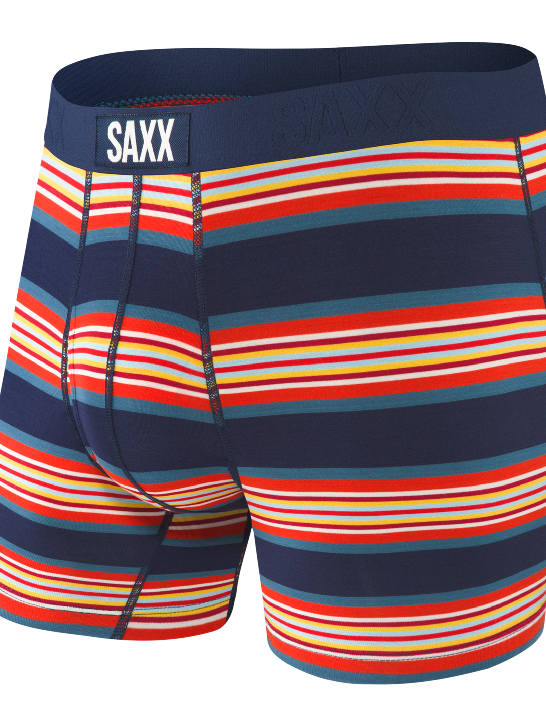 Saxx Ultra boxers in Navy Banner Stripe