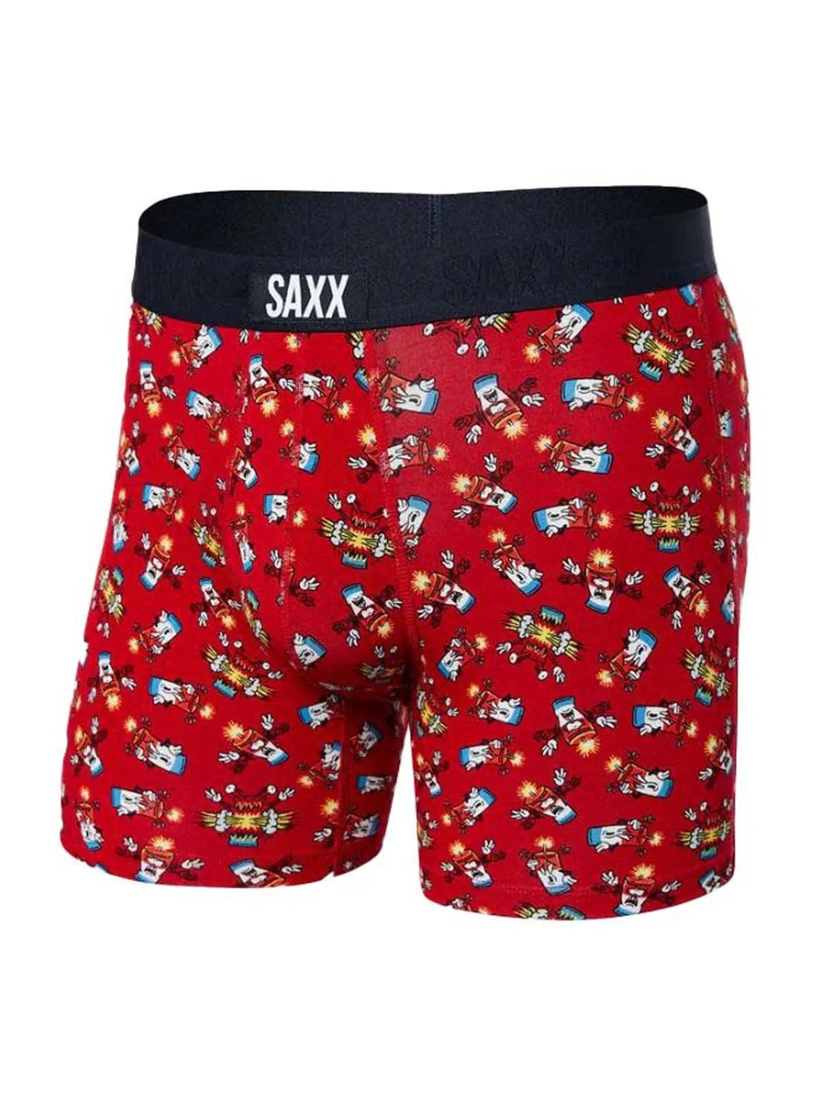 SAXX Vibe Boxer Briefs in Big Bang — front view