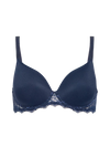 Simone Perele-Ink Blue Caresse 3D Plunge Bra