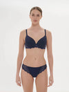 Simone Perele-Ink Blue Caresse Tanga