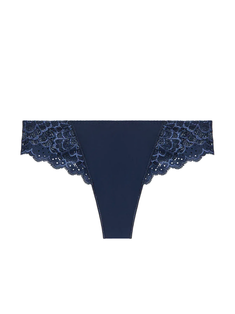 Simone Perele-Ink Blue Caresse Tanga