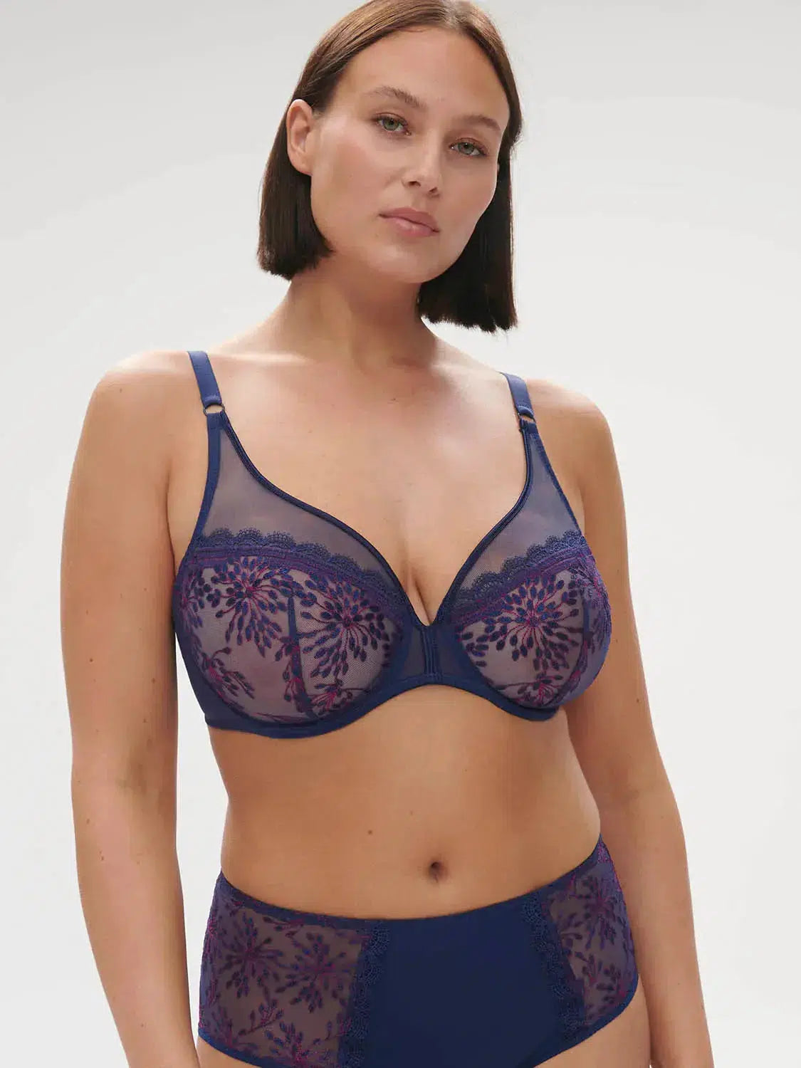 Simone Perele Midnight Blue Singuliere Plunge Bra