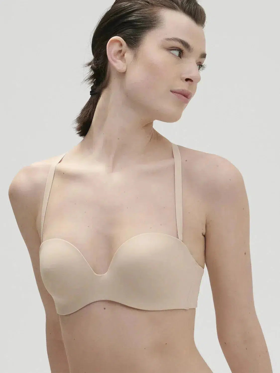 Simone Perele Peau Rose Essential Strapless Bra.