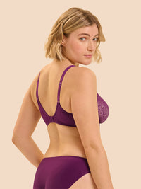 Simone Pérèle Comète full cup bra in Blackberry – view 2