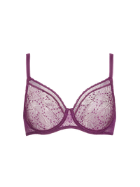 Simone Pérèle Comète full cup bra in Blackberry – product front view