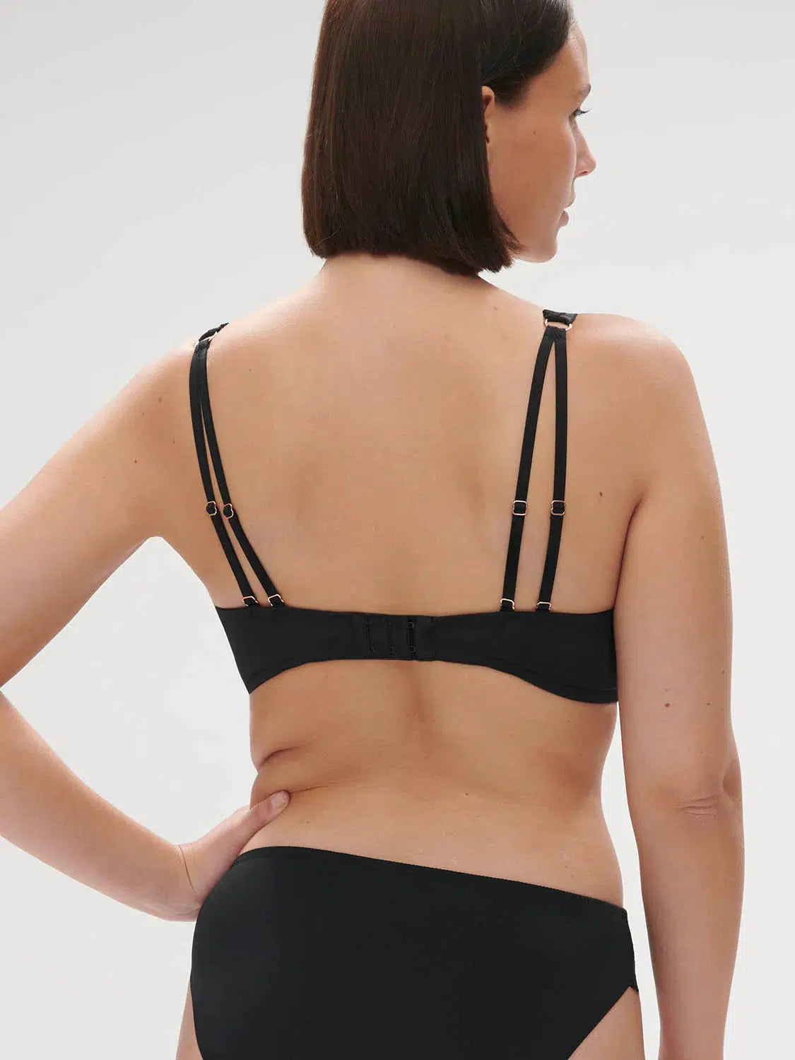 Black Mystic Sheer Demi Bra