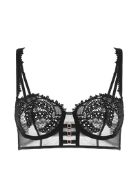 Black Mystic Sheer Demi Bra