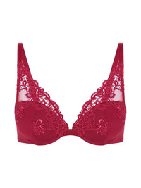 Red Saga Triangle Push Up Contour Bra