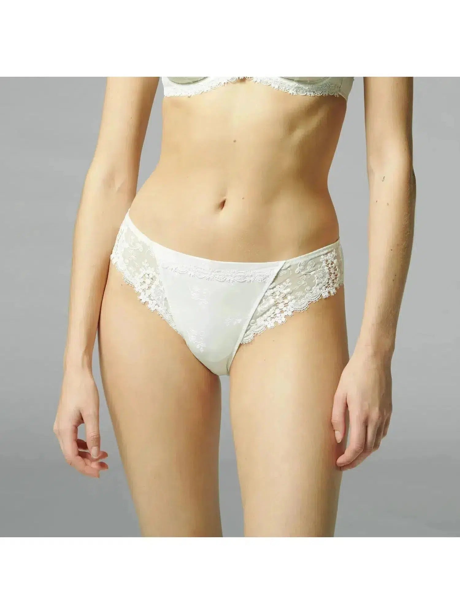 Simone Perele Wish Brief Panty 12B720 in ivory color - front