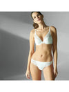 Simone Perele Wish Triangle Contour Push-up Lace Bra 12B347 with matching tanga in ivory color
