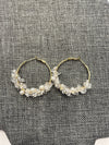 Studio G Crystal Hoop Earrings With Pearls