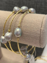 Studio G Gold Spring Pearl Wrap Bracelet