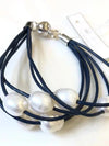 Studio G Leather Pearl Bracelet