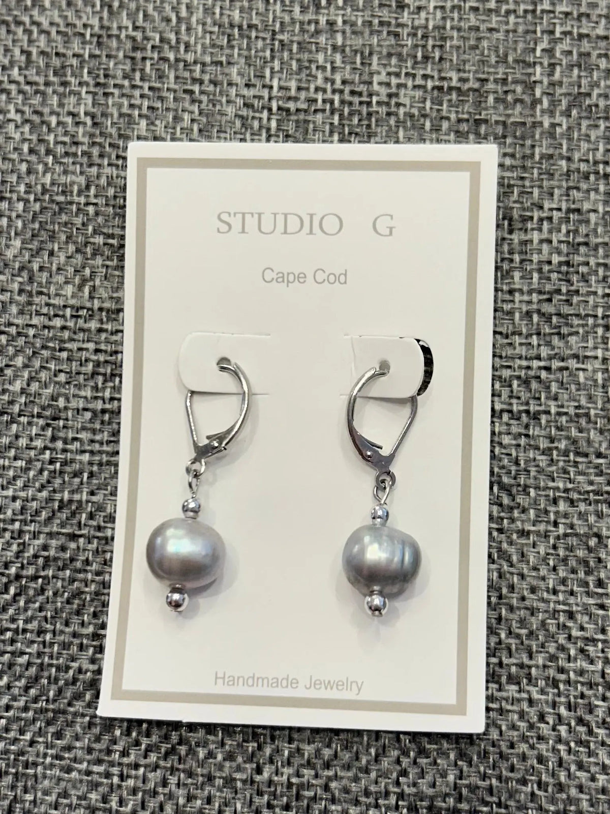 Studio G Natural Black Pearl Earring
