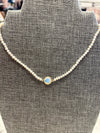 Studio G Pearl Necklace with Crystal Center