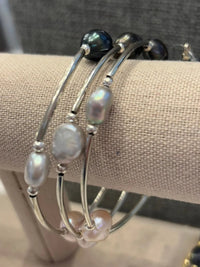 Studio G Silver Spring Pearl Wrap Bracelet