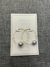 Studio G Single Pearl C Hoop Earring