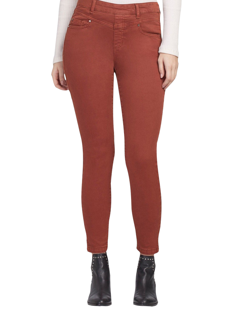 Tribal Pull-On Twill Ankle Jegging in Tawny color