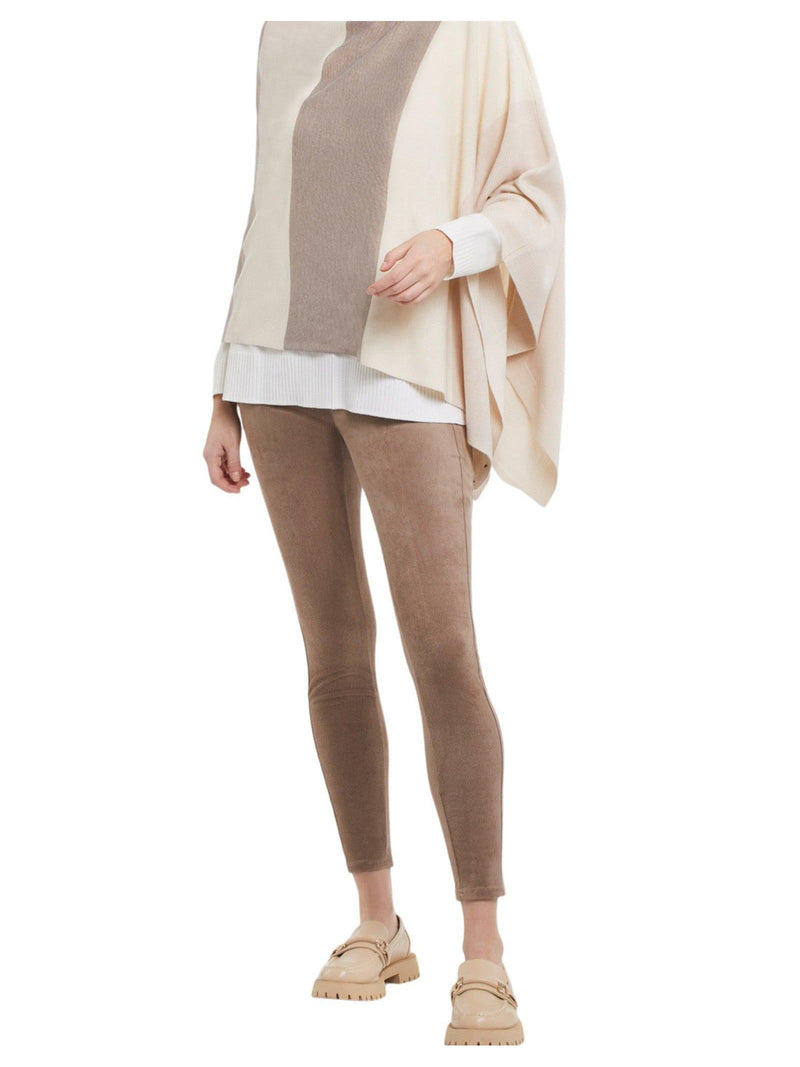 Taupe Grey Poncho Scarf