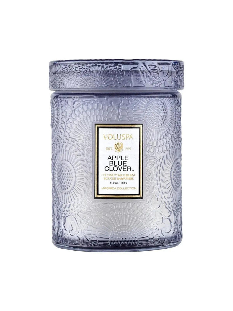 Voluspa Apple Blue Clover Small Jar Candle