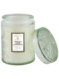 Voluspa French Cade Lavender Glass Jar Candle