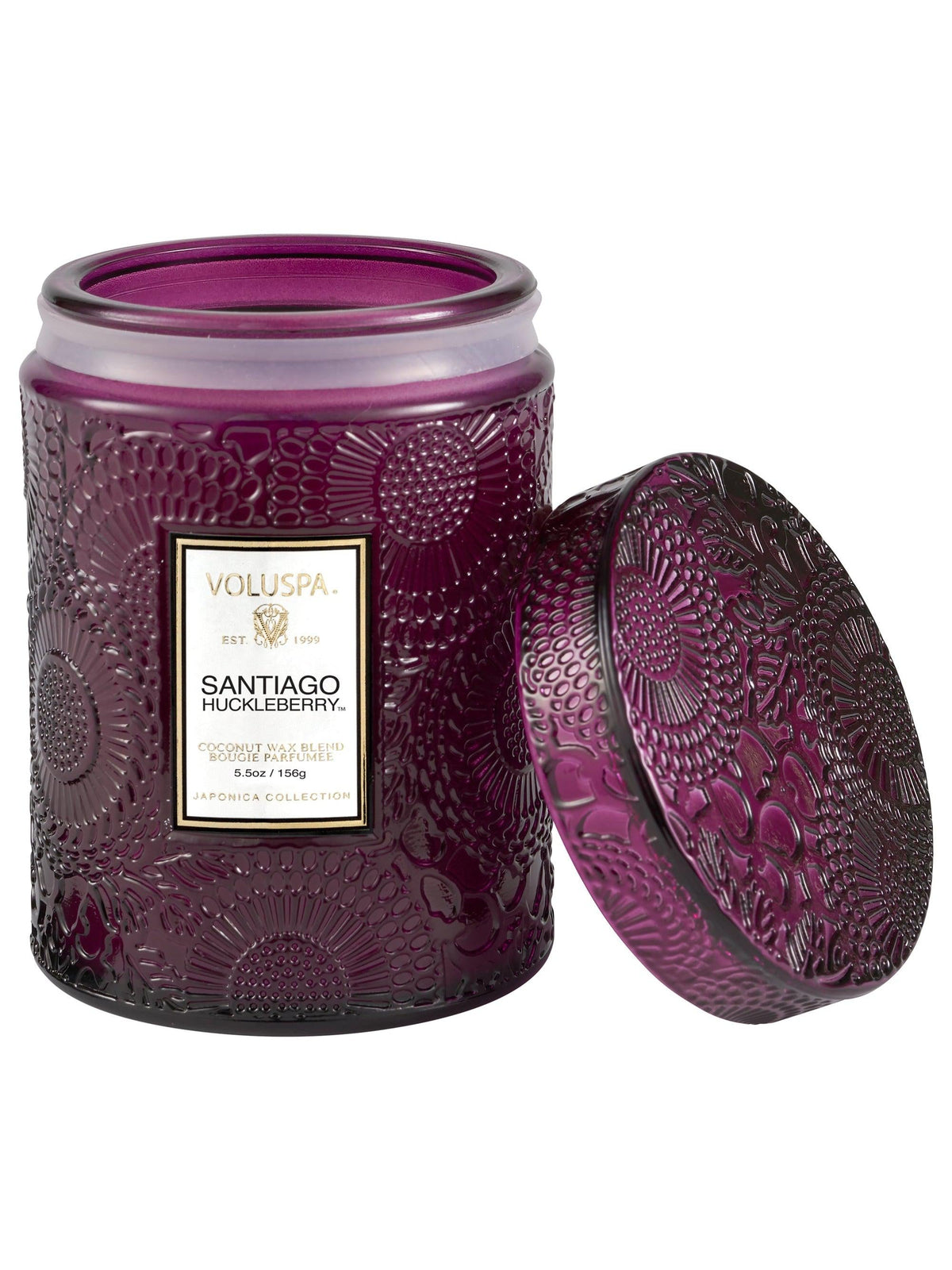 Voluspa Santiago Huckleberry Glass Jar Candle